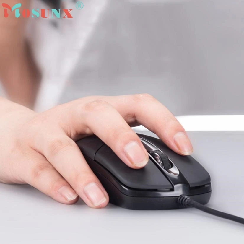 

Mouse Raton 3 Button1200 DPI USB Wired Silent Optical Gaming Mice Mouse Professional Design For PC Laptop 18Aug2