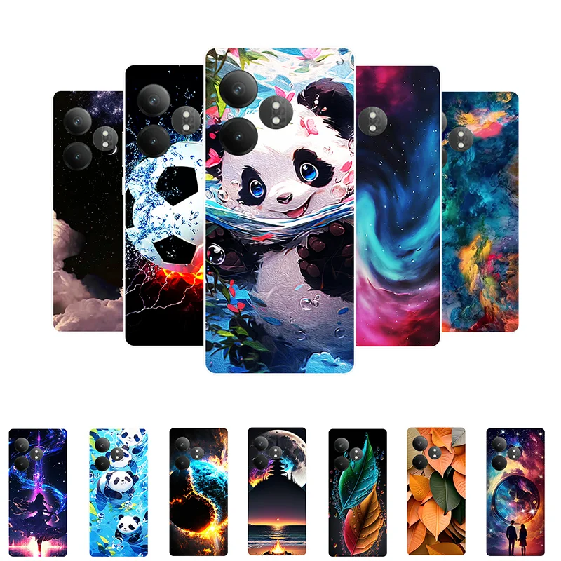 Чехол для Realme GT Neo6 SE GT6 Симпатичный Панда Противоударный силиконовый чехол Neo 6