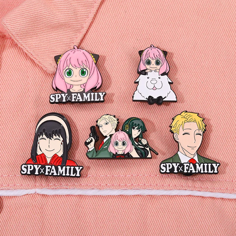 

SPY×FAMILY Soft Enamel Pins Japanese Fashion Anime Badge Brooch for Jewelry Accessory