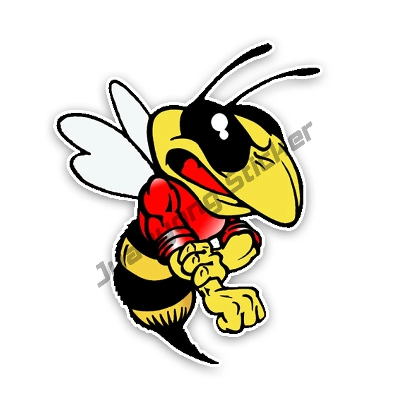 

Creative Stickers Fashion Lovely Cartoon Hornets Colored PVC Car Sticker Graphic Anime Car Accessories Oem Glue Sticker KK13cm