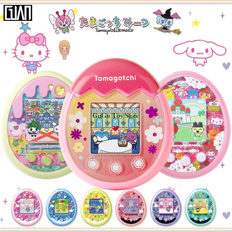 

Bandai оригинальный Tamagotchi соответствует Pix электронный питомец игровая консоль с цветным экраном игрушки для детей Kawaii подарок на день рожден...