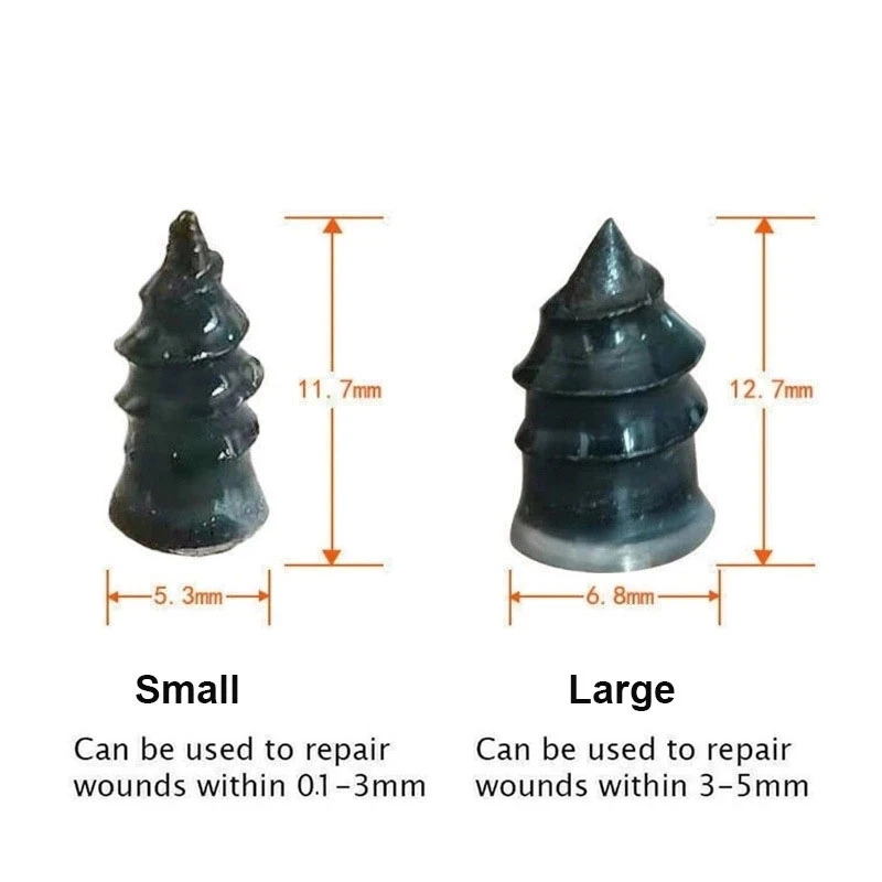 Набор гвоздей для ремонта вакуумных шин резиновая бескамерная пленка автомобиля