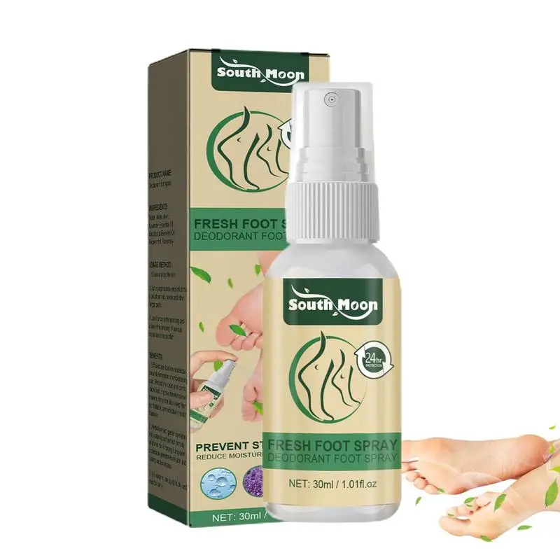 

30ml Foot Odor Spray Herbal Shoe Deodorant Perfume Foot Deodorant Buster Women Men Sweaty Feet Care Antifu ngal Foot Spray HOT