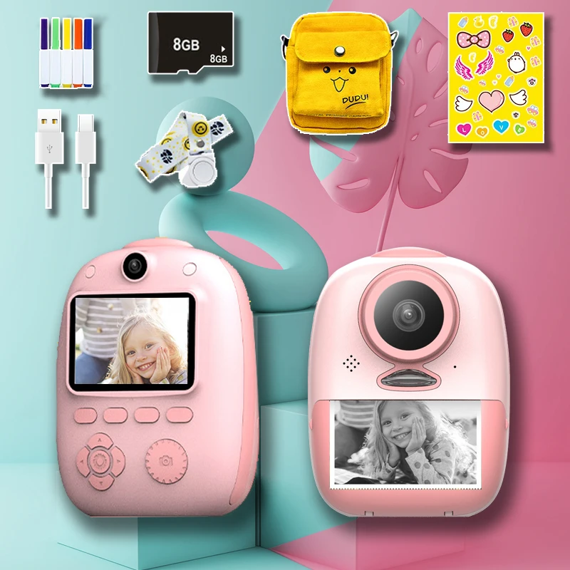 

Children Instant Photo Camera for mini Print Digital Video camera cheap high resolution birthday gift Camera With Print