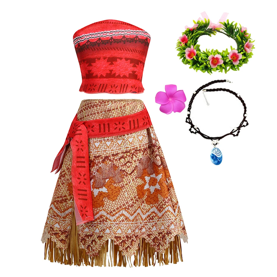 Фэнтезийное платье с кисточками Моаны Вайаны