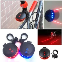 led 2 laser 7 modes safety warning cycling taillight bike rear light mountain road waterproof riding taillamp bike accessories