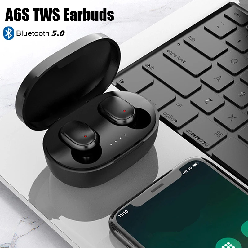 

Original A6S TWS Wireless Bluetooth Headset with Mic Earbuds for Xiaomi Huawei Samsung iPhone PK Y50 Y30 E6S E7 i7 i12 A6S PRO