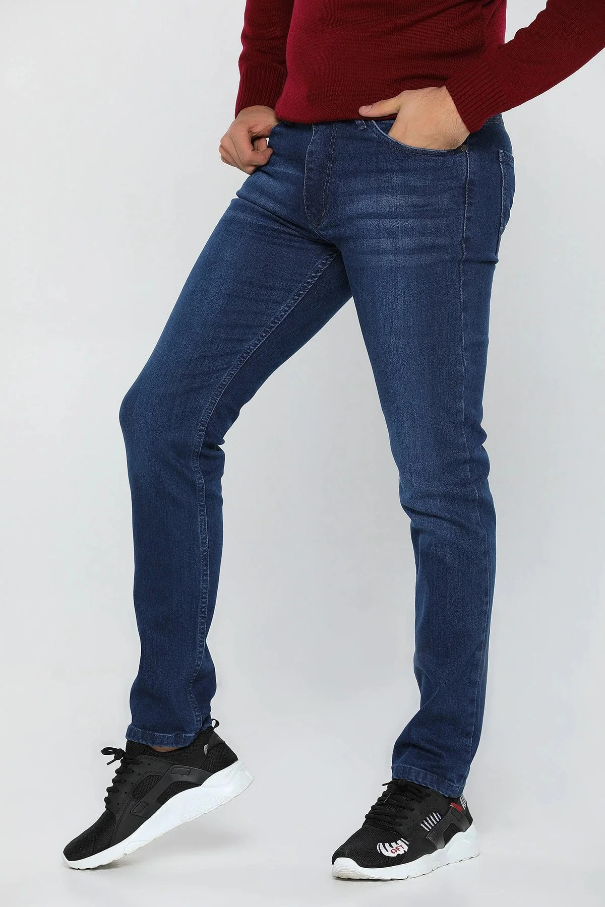

Men's Slim Fit Lycra Jeans Jeans Blue Color