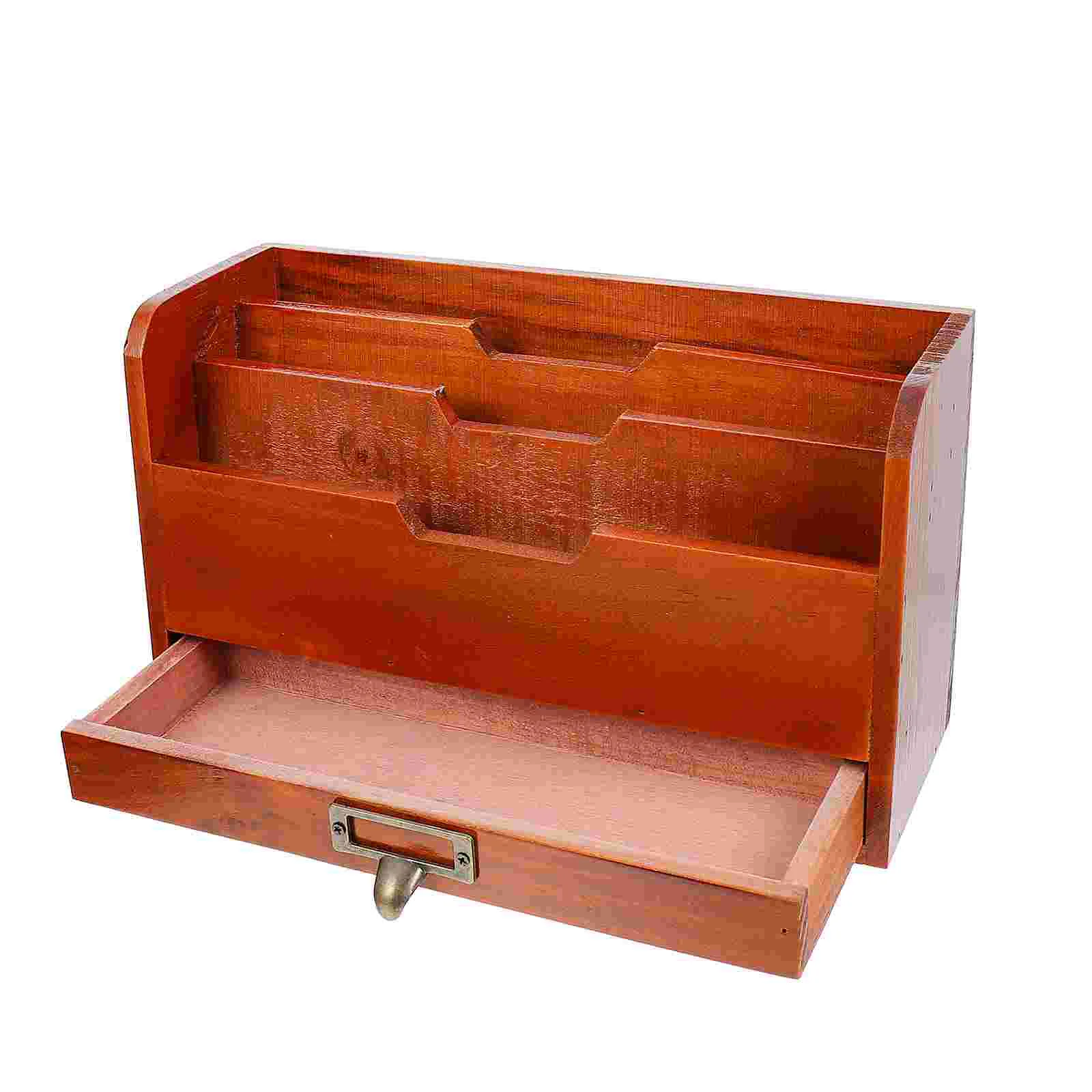 

File Magazine Holder Desktop Organizer Box Rack Storage Drawer Mail Drawers Organizers Document Paper Supplies Ffice Sundries