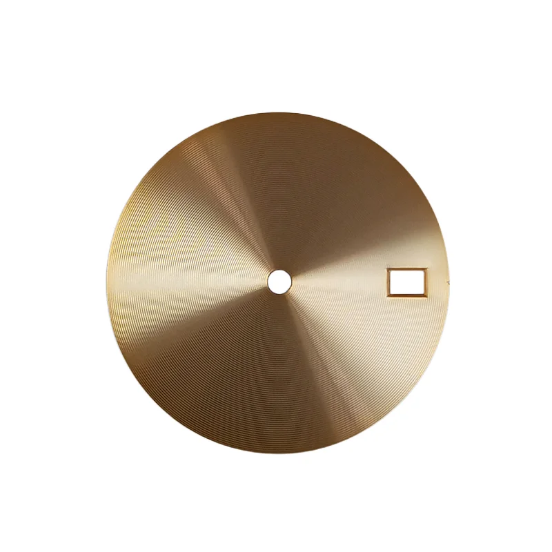 Modified Solid Color 28.5MM 3D Printed CD Pattern Sunburst Black Gold Dial Suitable For SKX007 NH35 NH36 Movement Diving Watch