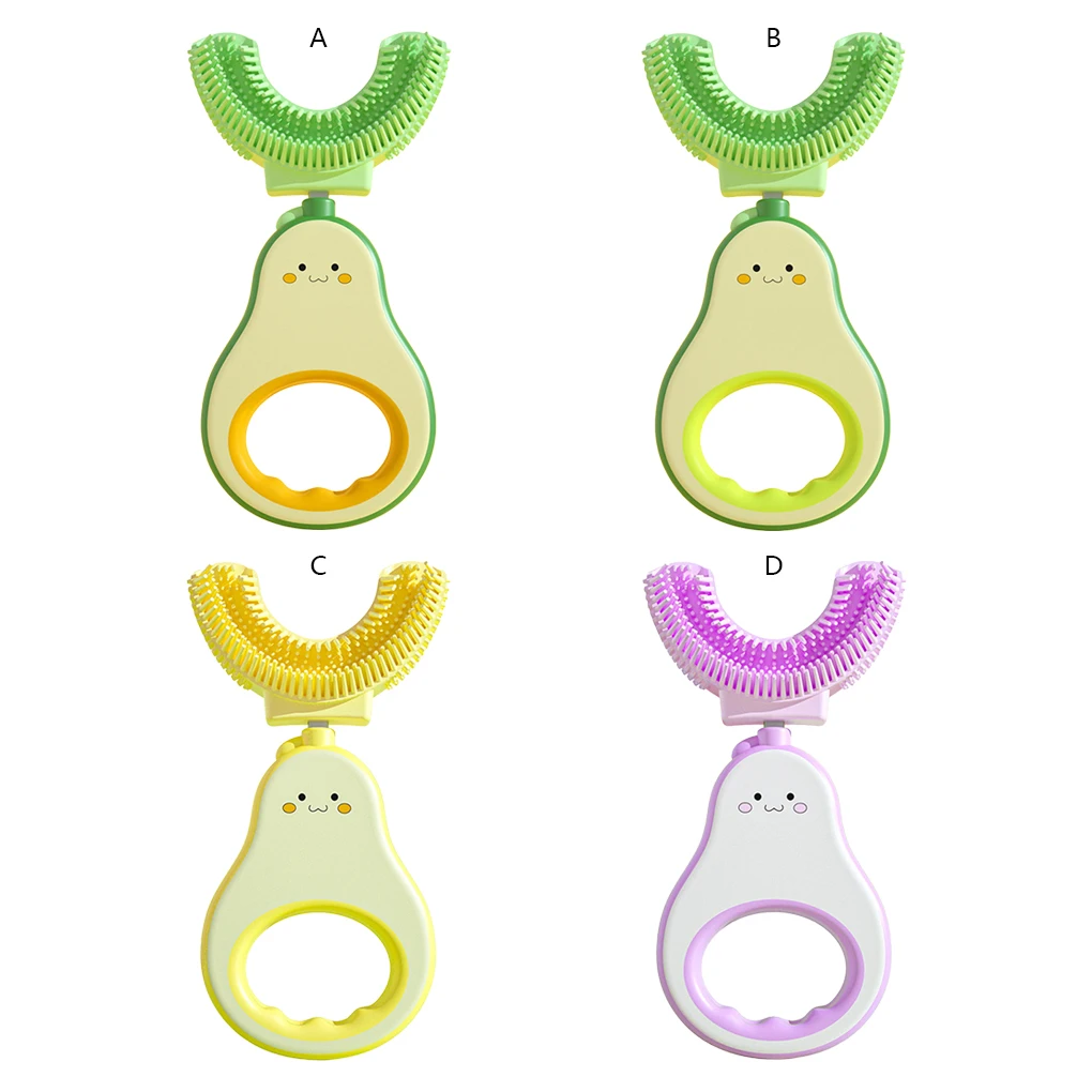 

Детские U-образные Силиконовые Зубные щетки, съемные щетки для чистки, ручные домашние щетки для ванной, туалета, путешествий