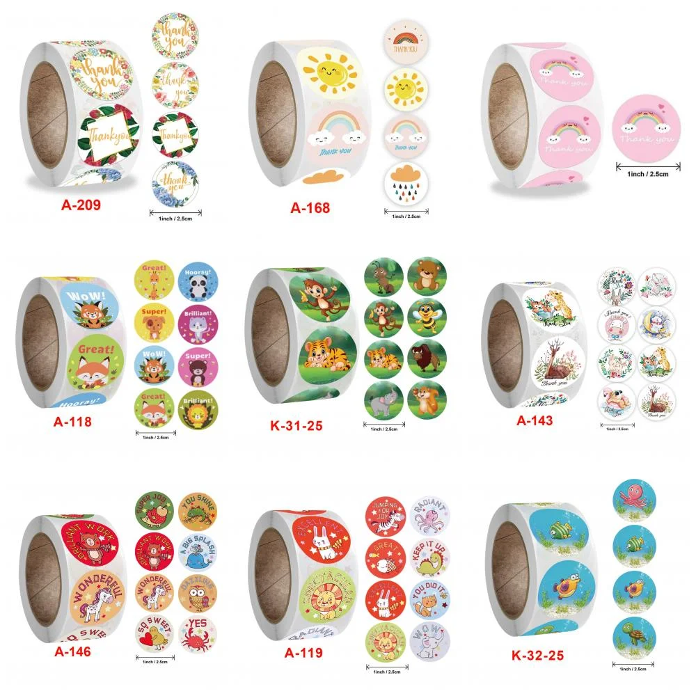 

100/500 шт./1 дюймовые радужные наклейки «спасибо», наклейки для деловой упаковки, украшения, товары для дня рождения, уплотнения для конвертов