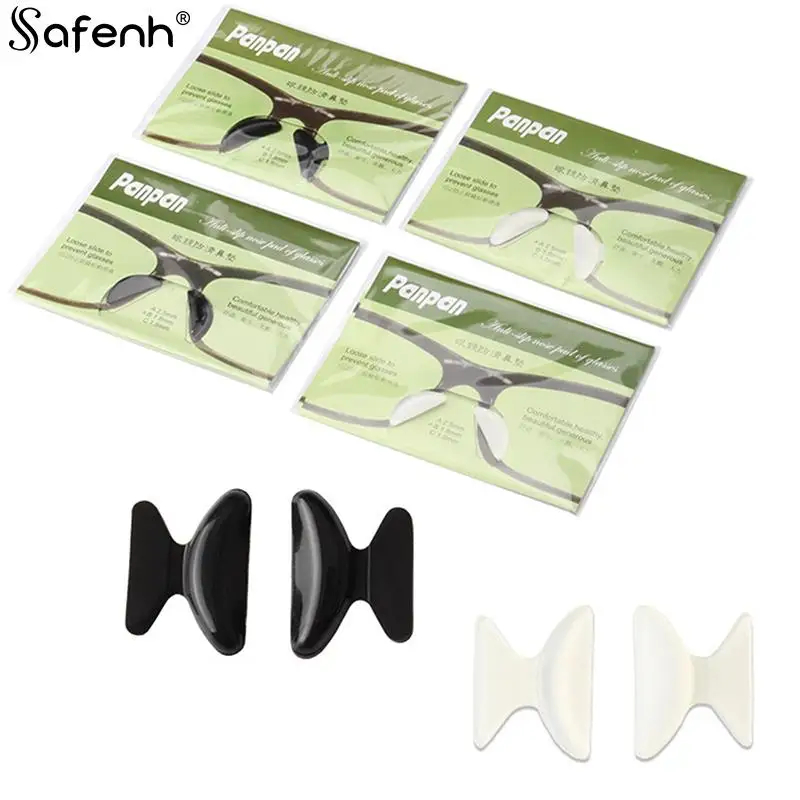 

5 Pairs Anti-slip Silica Gel Stick On Nose Pads For Eyeglasses Sunglasses Glasses Anti-Slip Soft Glasses Cushions Sticker