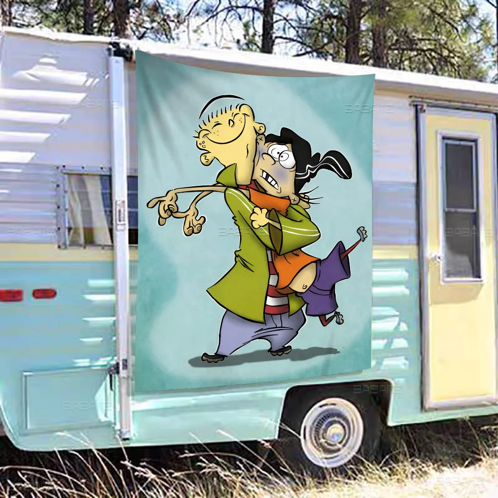 Cartoon H-Ed Edd N Eddy DIY Flag For Family Group Photo Living Room Home Dorm Decor Wall Art Banner