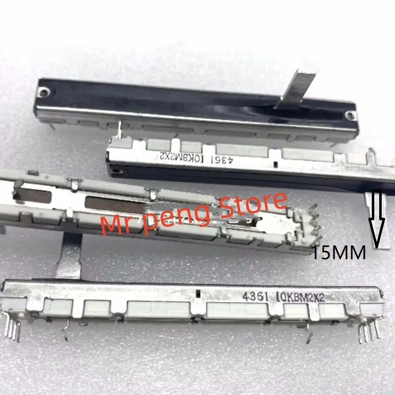 2 шт. FH регулятор скорости 75 мм длинный прямой слайдер fader 7 5 см 10KBM2X2 потенциометр с