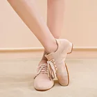 Кроссовки женские из натуральной кожи, спортивная обувь с квадратным носком для взрослых, современные моряки, мягкие танцевальные туфли для латиноамериканских танцев