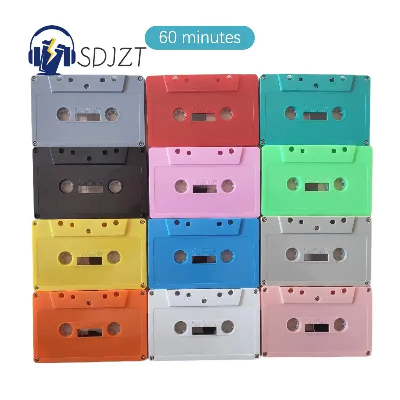 Innovative New Standard Cassette Color Blank Tape Player With 60 Minutes Magnetic Audio Tape For Speech Music Recording