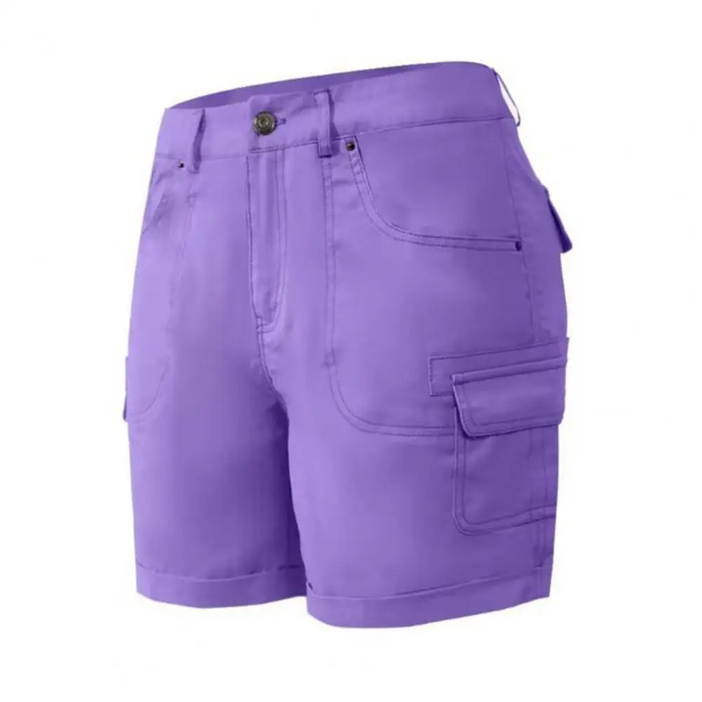 

Спортивные шорты на пуговицах, летающие шорты-карго, однотонные широкие шорты