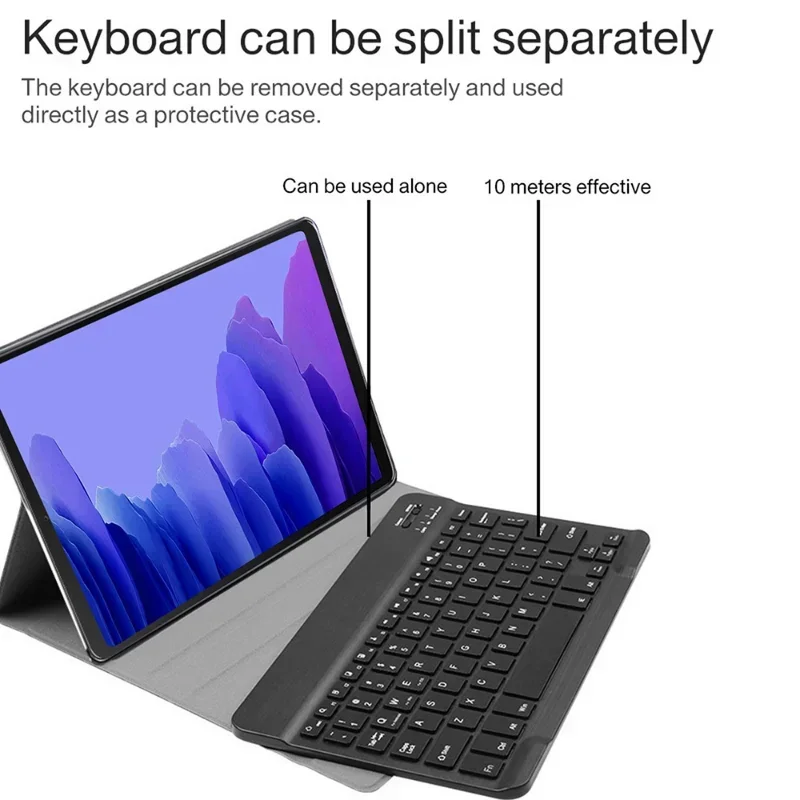 Чехол для Samsung Galaxy Tab S7 Fe Plus S8 Ultra A8 S4 S6 Lite A7 A8.0 A10.1 A10.5 планшета с клавиатурой Bluetooth
