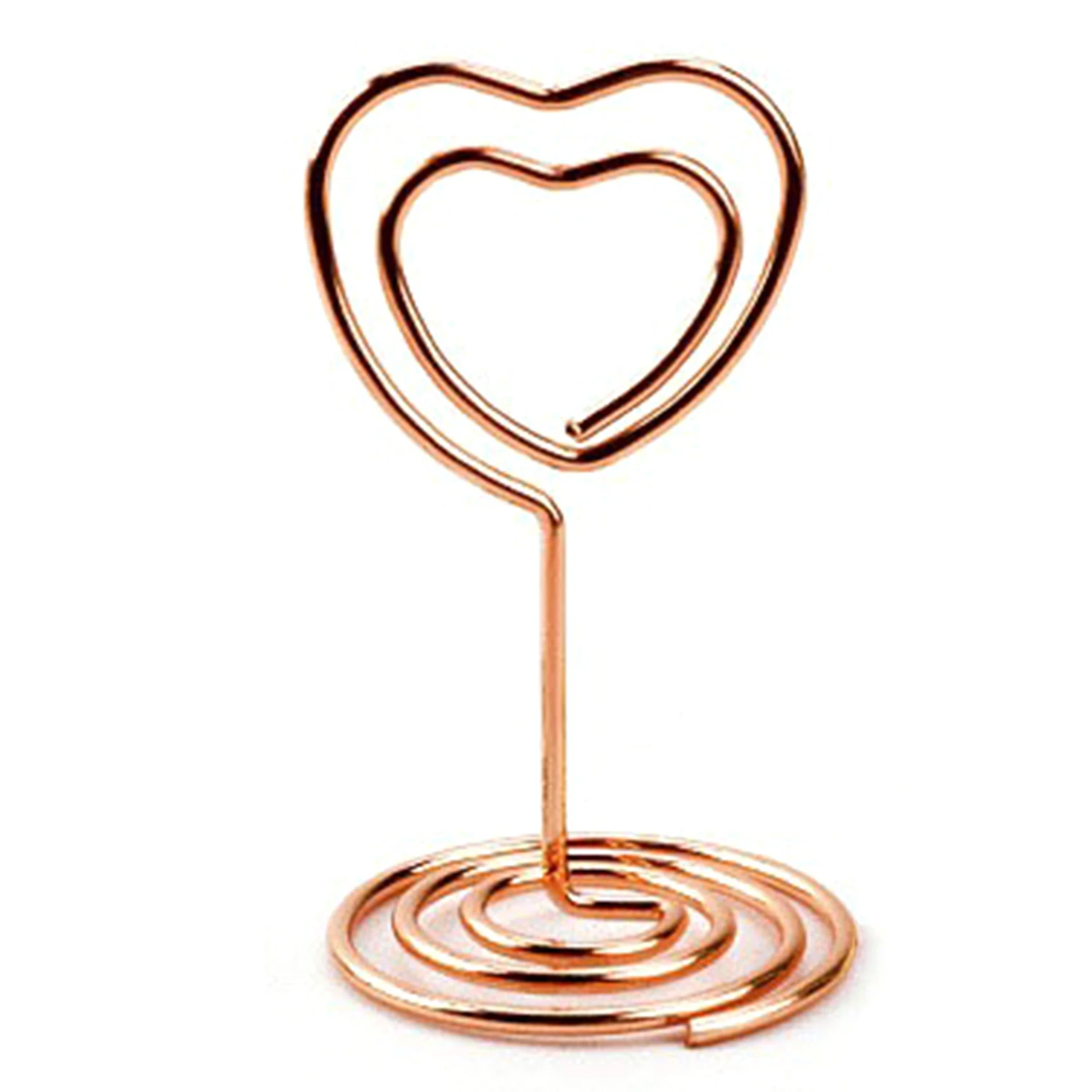 

Photo Clip Office Decoration Iron Message Clip Card Clip Office Desk Decoration Heart-Shaped Creative Message Clip B