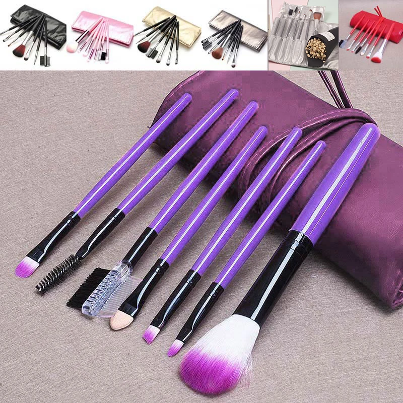 

New 7pcs Cosmetic Makeup Brushes Set Large Fluffy Soft Eye Shadow Brush for Women and Girls Cosmetic Supplies