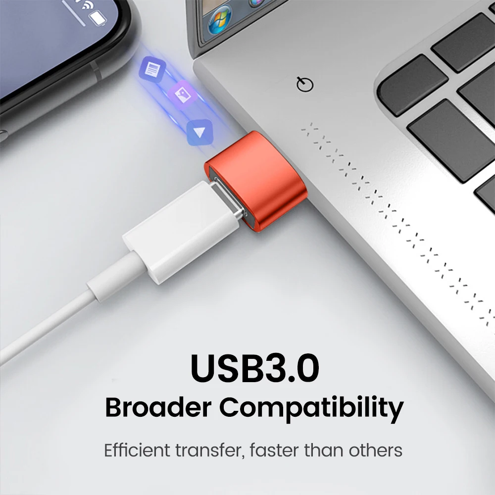 Адаптер Olaf USB C 3.0 Type-C OTG переходник Type мама-USB штекер для быстрой зарядки передачи
