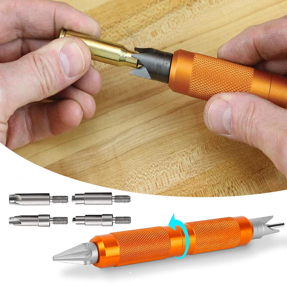 

Case Chamfer Deburring Hand Tools for Reloading Primer Pocket Cleaners Reamers Reloading Tools for Removing Crimps Home Tool
