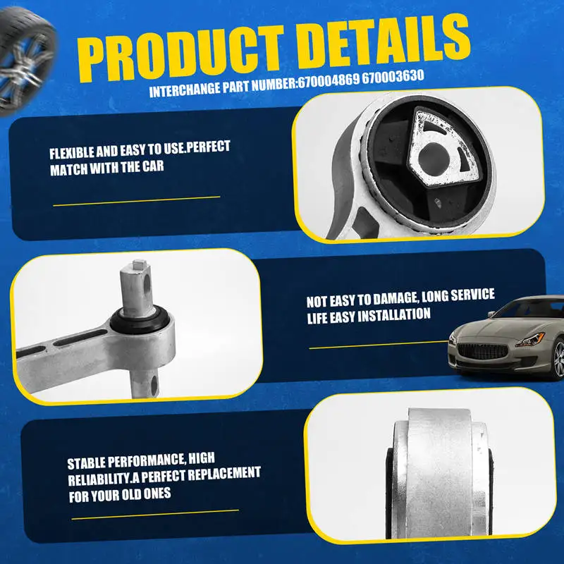 Car Engine Mount Mounting 670032042 670004869 670003630 For Maserati Ghibli |