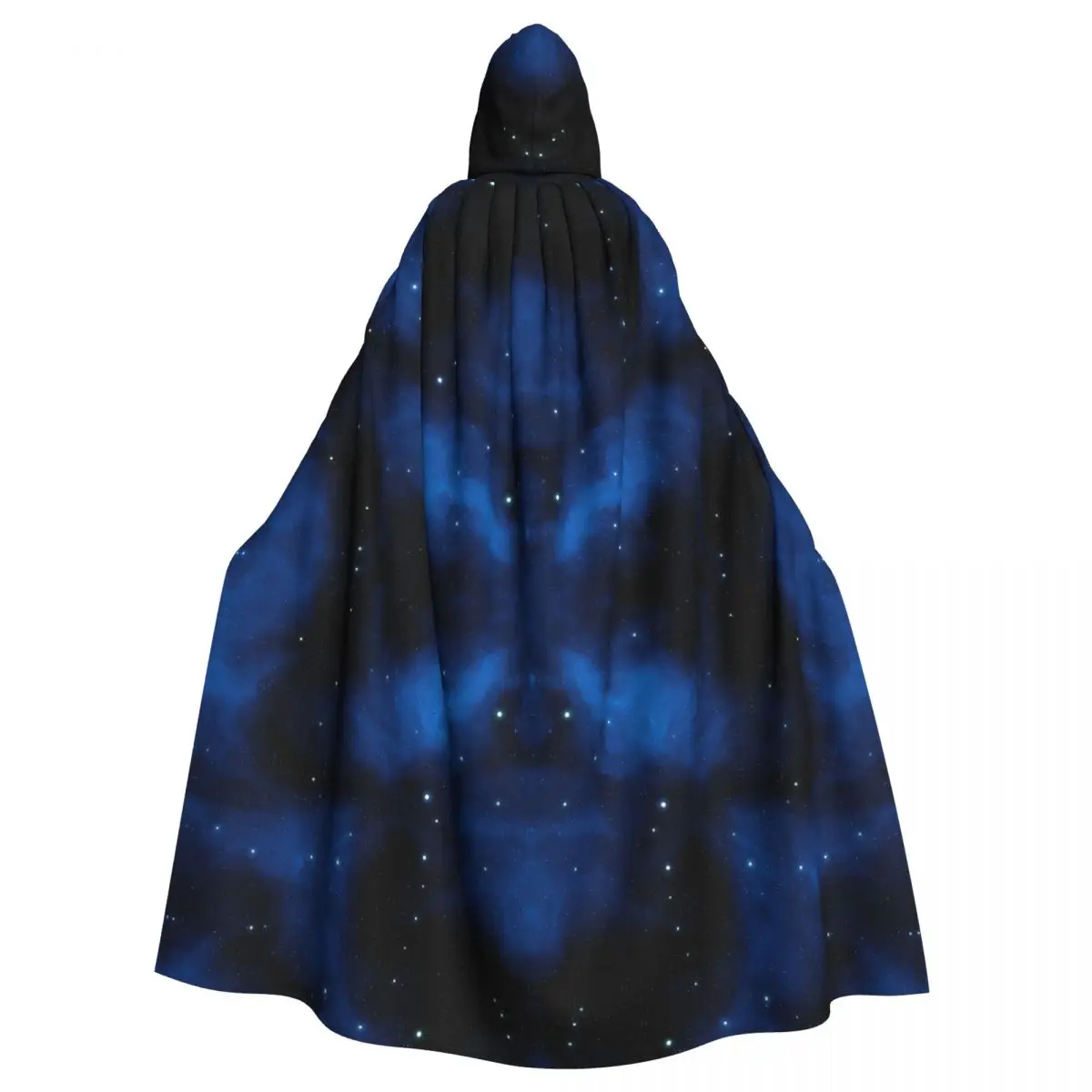 

Unisex Adult Stars Sky Space Nebula Night Cloak with Hood Long Witch Costume Cosplay