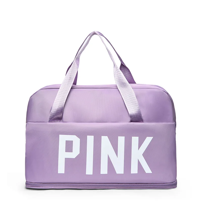 Multi-color Large Capacity Waterproof Fashion Trend Portable Fitness Travel Bag Duffle Wear Tie Rod Bag Portable Storage Bag