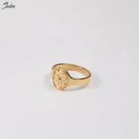 joolim high end gold pvd waterproof lucky star rings for women stainless steel jewelry wholesale