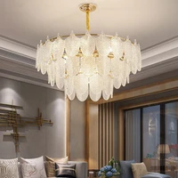 modern light luxury glass lamp bedroom living room simple designer dining room glass pendant lamp free shipping