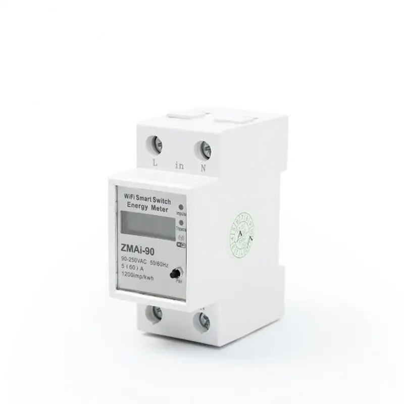 

Tuya Single Phase Din Rail Wifi Smart Energy Meter Power Consumption Kwh Meter Wattmeter Support Smartlife Alexa Google Home