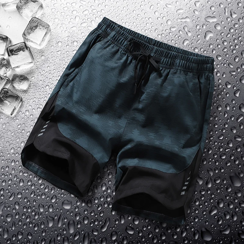 

Summer New Men's Shorts Sports Quick-Drying Youth Straight Tide Contrast Color Casual Pants Men Shorts