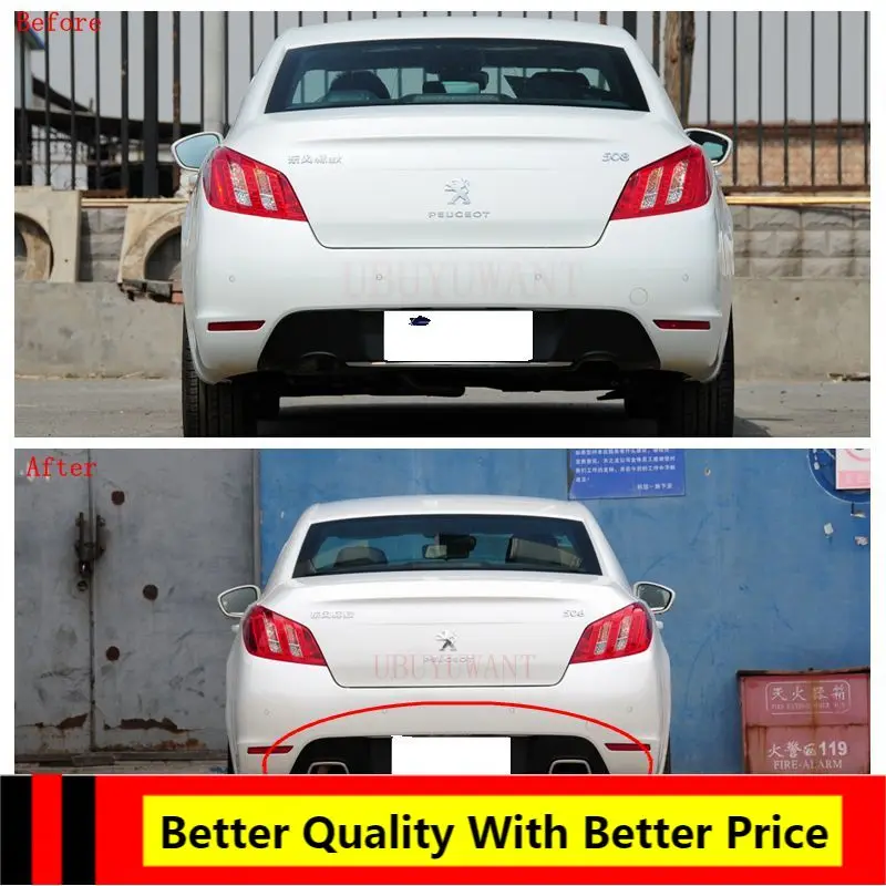 

Задний бампер EPFBSQP для Peugeot 508 (не для 2.0L) 2011 2012 2013 2014 2015 диффузор, губа на задний бампер