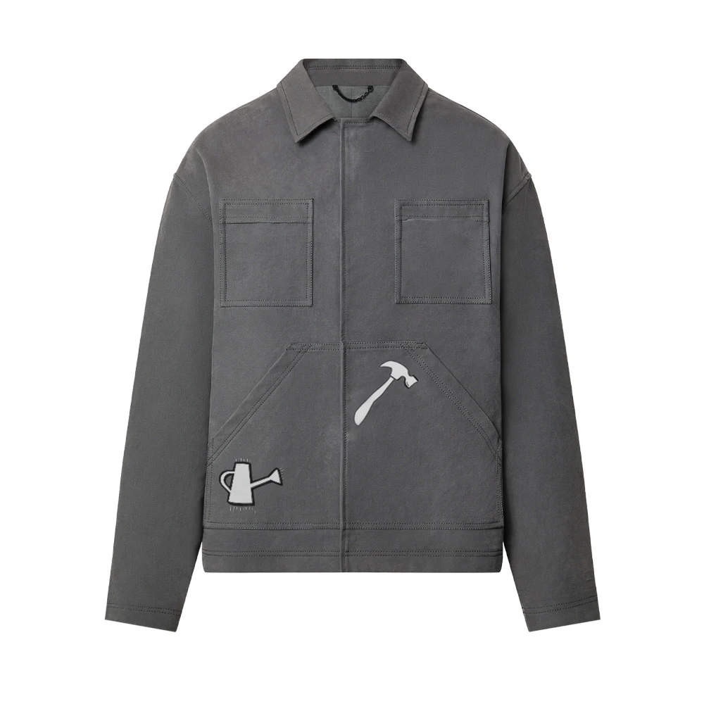 

WFMR Men's Embroidered Jacket Coat #wfmr9429
