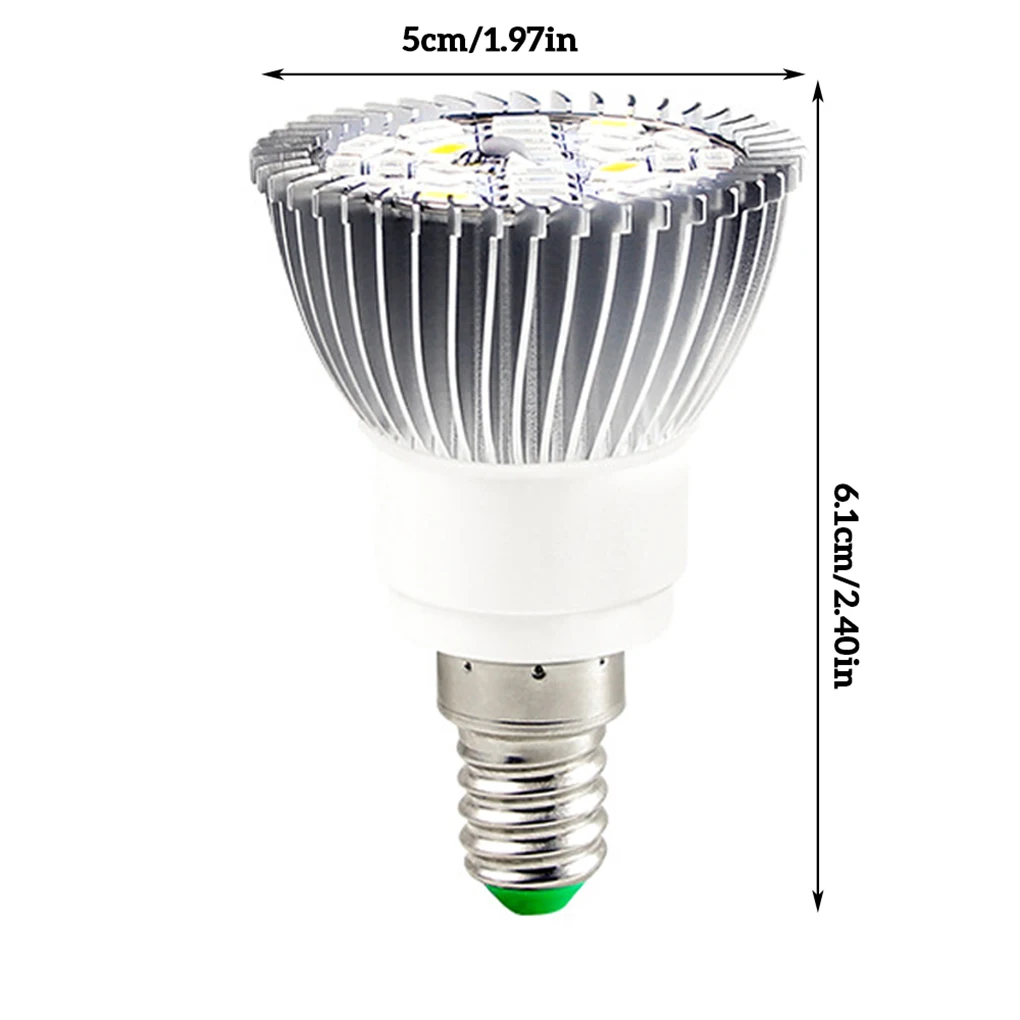 

LED Grow Light Bulb Plants Growing Lamp for Indoor Flower Seedlings Greenhouse Garden E27-18W