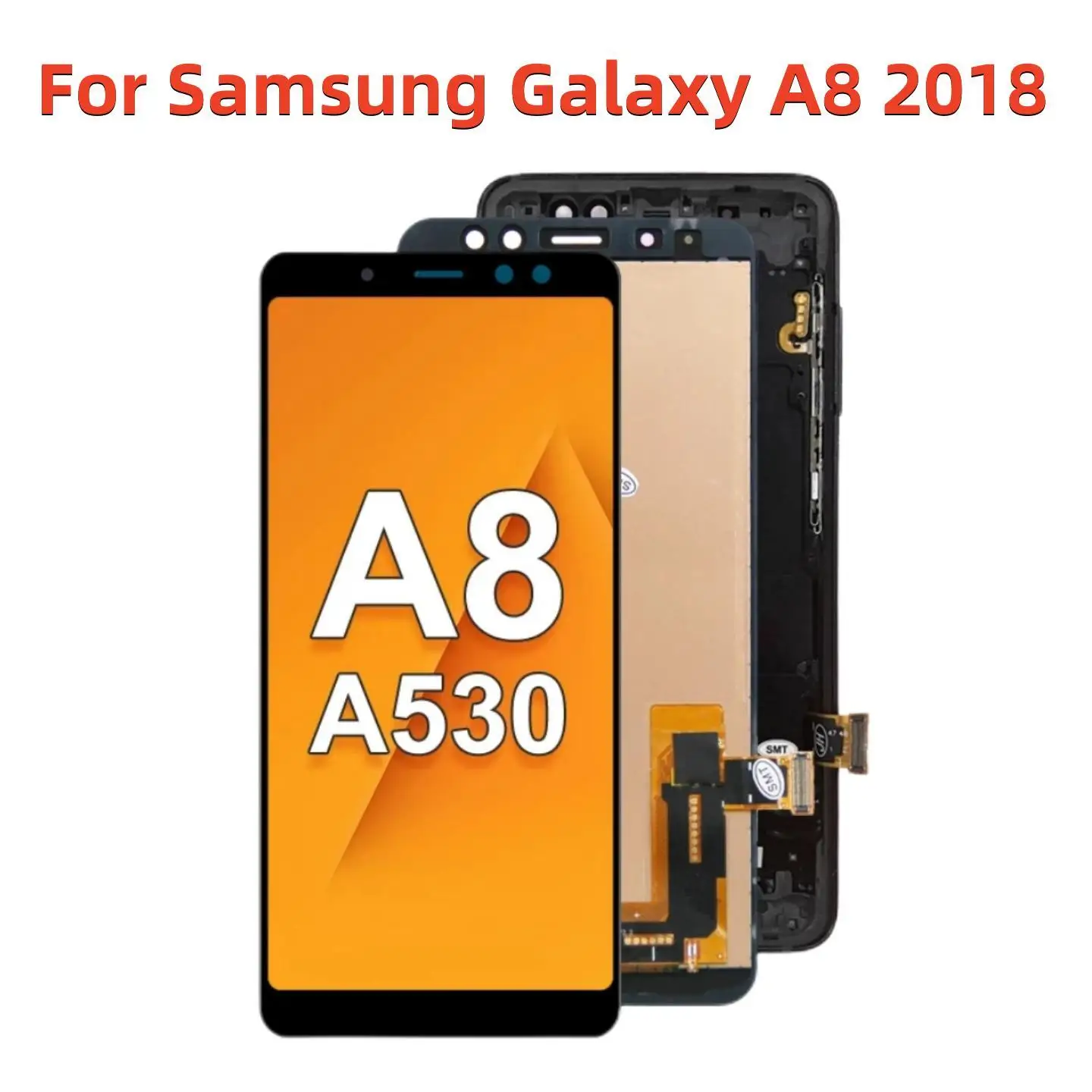 Для Samsung Galaxy A8 2018 A530 A530F A530FD ЖК-дисплей и сенсорный экран дигитайзер в сборе A8 2018 ЖК-экран