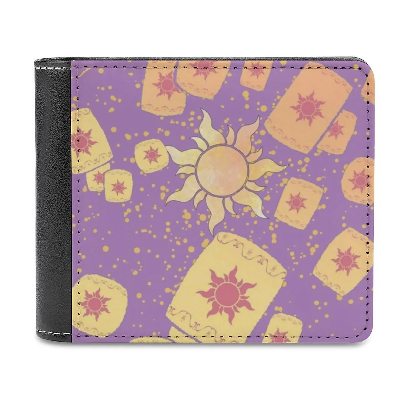 

Кожаный кошелек с фонарисветильник, украшенный стразами