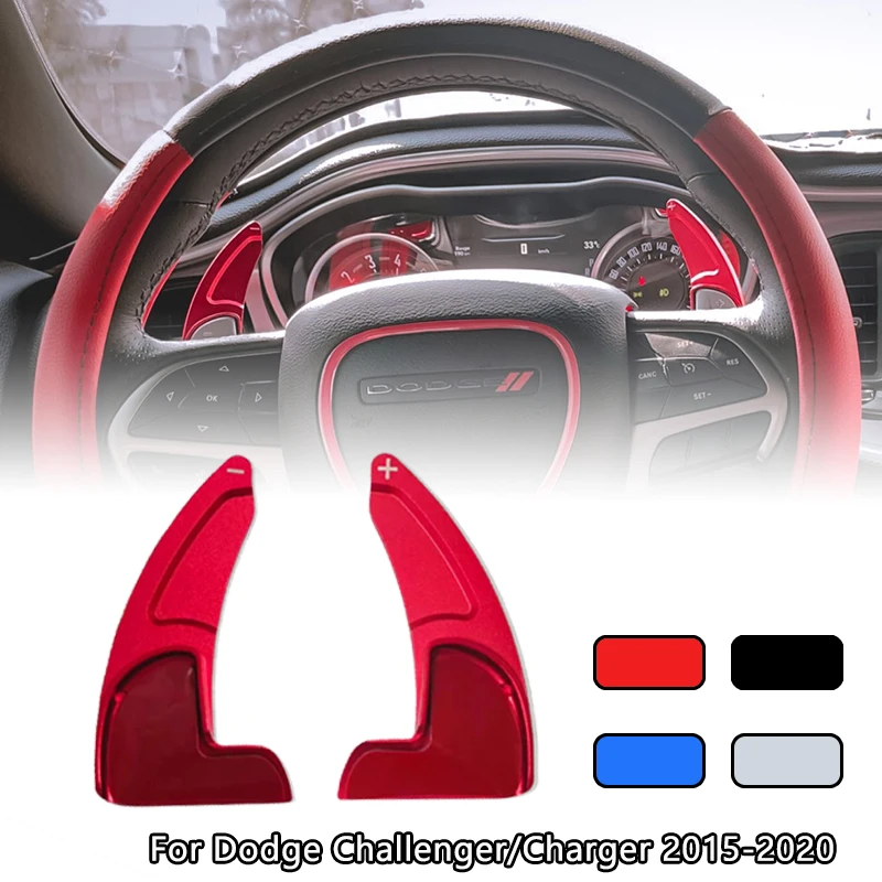 For Dodge Challenger/Charger 2015-2020 Car Accessories Aluminum Steering Wheel Direct Shift Paddle Gear Shifter Extension