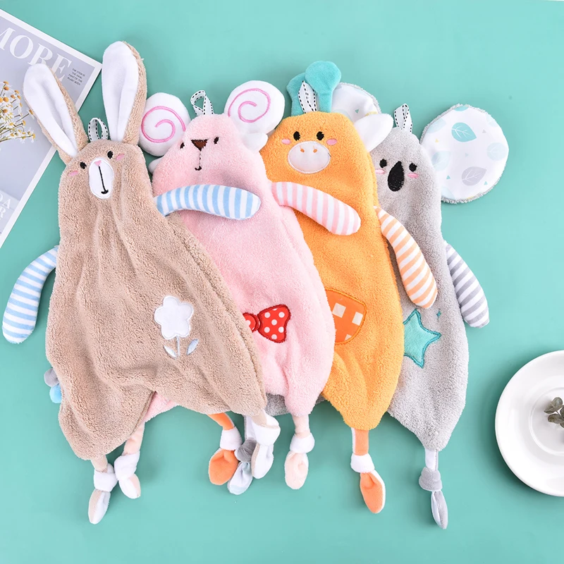 

Hanging Kitchen/Bathroom/Bedroom Hand Towels,Cute Children Microfiber Coral Fleece Hand Towel with Convenient Hanging Loop
