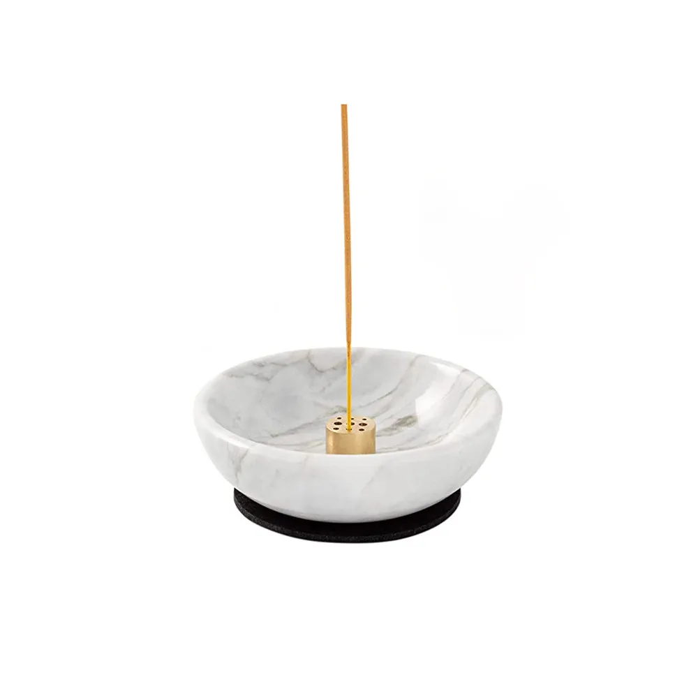 Wholesale 50pcs Customized Luxury Decorative Natural Marble Suitable For Short Incense Holder