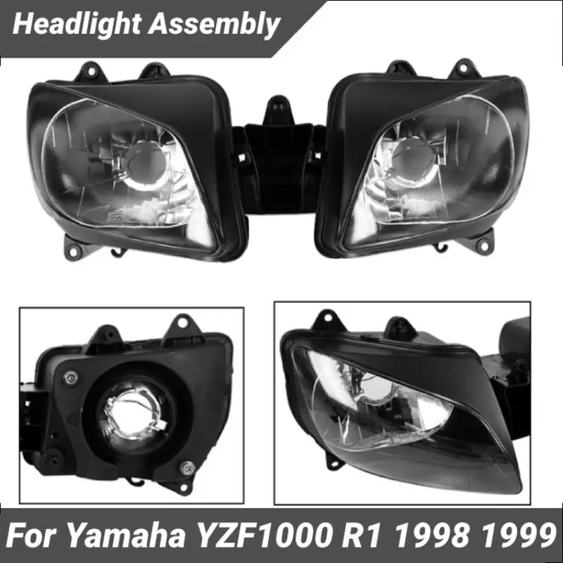 

Передняя фара в сборе для мотоцикла Yamaha YZFR1 YZF R1 YZF1000 1998 1999