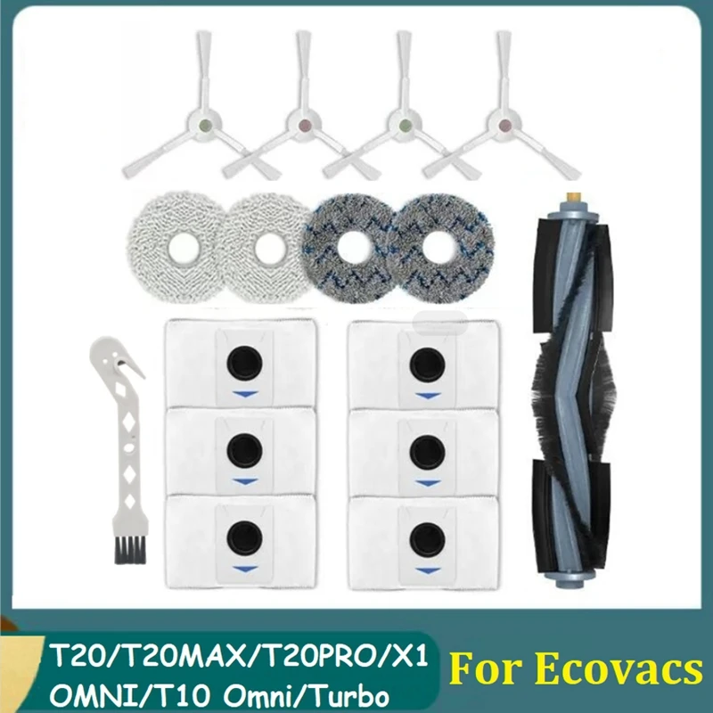 

Комплект сменных аксессуаров для робота-пылесоса Ecovacs Deebot T20/T20MAX/T20PRO/X1 OMNI/T10 Omni/Turbo, 16 шт.