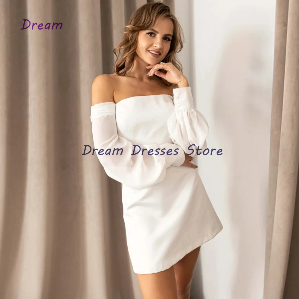 Очаровательные коктейльные платья без бретелек длиной ниже колена с открытыми