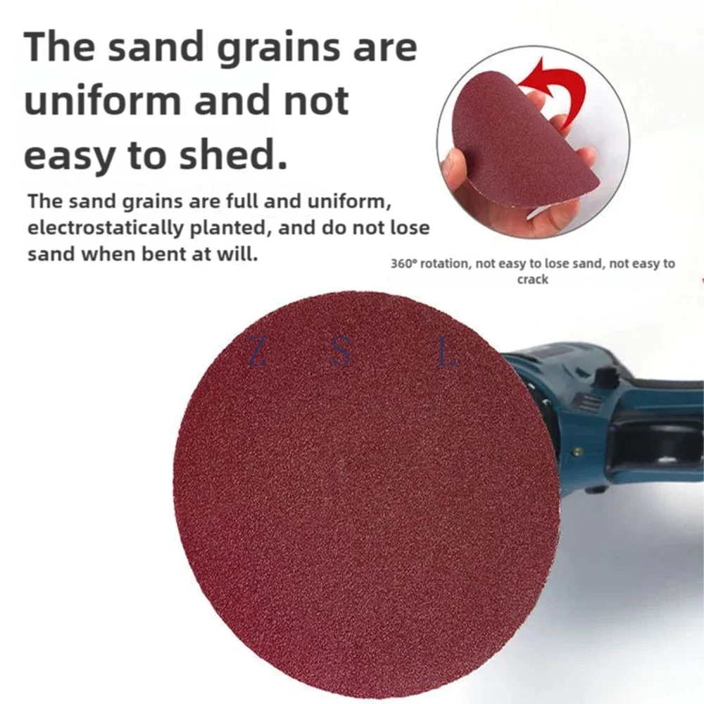 Флокированная наждачная бумага 125 мм