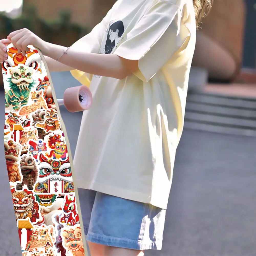 10/30/50 шт. наклейки в китайском стиле крутые для танца льва украшения скрапбукинга