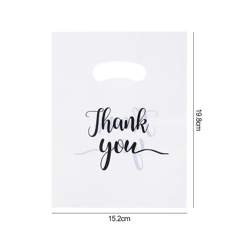

50/100 Шт., Подарочные Пакеты С Благодарностью, Пластиковые Свадебные Пакеты Для Подарков