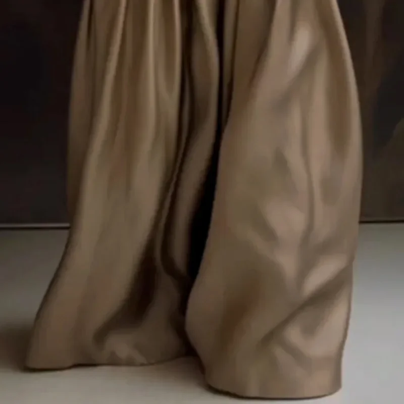 Beautyblue широкие брюки женские плиссированные с высокой талией новые повседневные