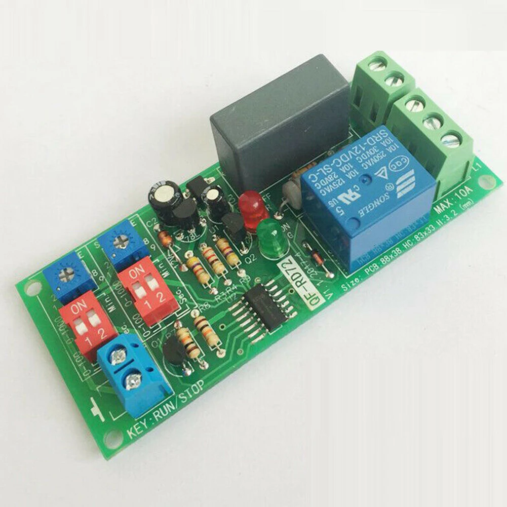

Brand New Durability Switch Module Relay Module 88*38*22mm AC 100V-250V AC110V 120V 220V Delay Infinite Cycle Time